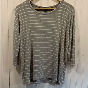 Forever 21 striped quarter sleeve top